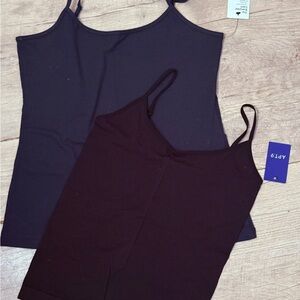 Women's Black and Navy apt 9 Camisole tank Tops